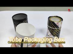 custom logo round cylindrical canister cardboard cylinder box for cosmetic