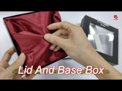 rigid cosmetic lip gloss packaging box two piece cardboard box lift off lid gift boxes