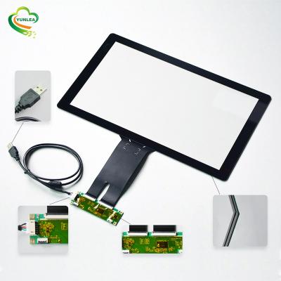 China Waterproof Capacitive Sensor Glass Wide 10 10.1 12.1 15.6 18.5 21.5 Inch Multi USB Touch Screen Overlay Kit 15.6