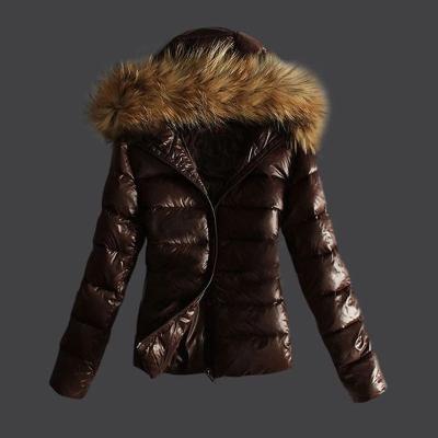 China Slim Fit Breathable Women\'s Cotton Faux Fur Jacke Fur Collar And Spray Hood Warm Jacket Coat for sale