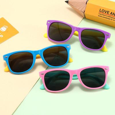 China Fashion Sunglasses 2022 Children's Flexible UV Silica Gel Protection Polarized Kids Sunglasses Custom Made Sunglasses 400 for sale