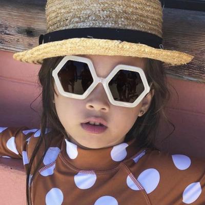 China Anti UV400 Vintage Kids Sunglasses Child Sun Glass Polygon Baby Kids Sport Girls Boys Sunglasses for sale