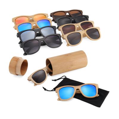 China Cheap Custom Logo Bamboo Wooden Sunglasses Nature Sunglasses Polarized Fashion Sun Glasses Full Promotion Sun Glasses for sale