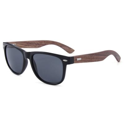 China Fashion Sunglasses Customized Metal Hinge UV400 Lens Sunglasses Designer 2021 High Quality Wooden Temple Sunglasses for sale