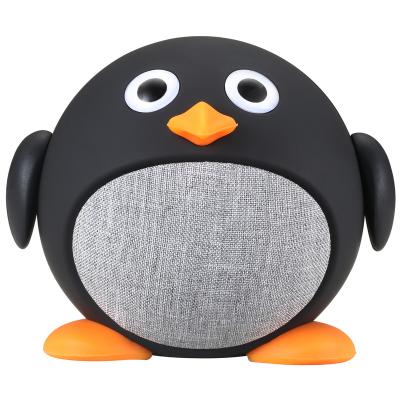 China ABS plsatic custom printed Logo Gift Color Box Penguin Wireless Mini Speaker for Wedding Festival Company for sale