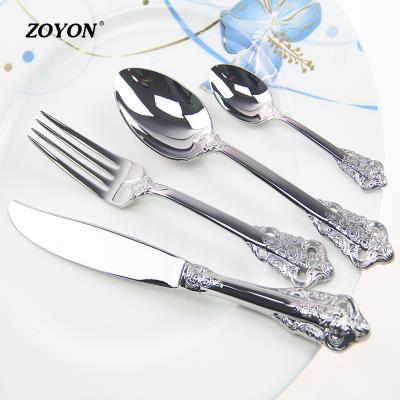 China 18/10 Disposable High Quality Stainless Steel Flatware Set For Wedding Events for sale