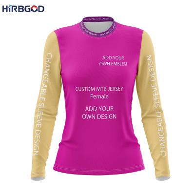 China HIRBGOD Women's Long Sleeve MTB Cycling Jersey Mountain Bike Cycling Tank Top ODM&OEM Breathable Best Service Training for sale