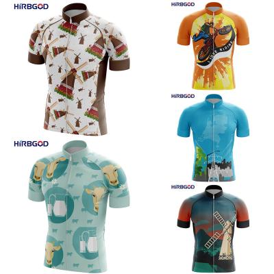 China BREATHABLE HIRBGOD for Holland Pattern Support Customization Fietskleding heren voor cycling mens cycling breathable shirt funny cycling tank top for sale