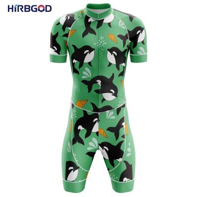 China 2021 HIRBGOD Breathable Triathlon Racing Suit Trisuit Men Short Sleeve Overalls Skin Suit Road Bike Cycling Cycling Clothing for sale