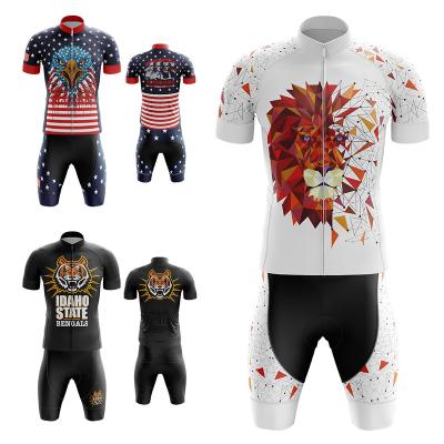 China New HIRBGOD 2021 New Quick Dry Outdoor Cycling Wear Men'S TYZ497-01 Lion Cartoon Print Bike Shirt Breathable Short Sleeve Cycling Tank Top for sale