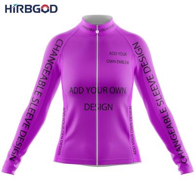 China Wholesale Custom Sportswear HIRBGOD Tank Top Breathable Women's Long Sleeve Cycling Shirt Rider Cycling Jersey for sale