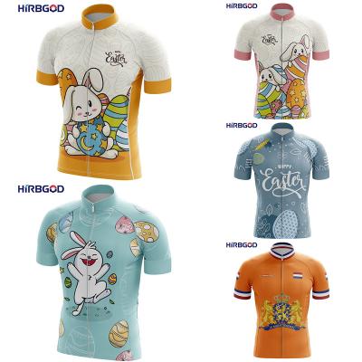 China HIEBGOD Breathable For Holland Easter Rabbit Pattern Plus Size Summer Fietskleding voor heren Mens Cycling MTB Shirts Riding Cycling Tank Top for sale