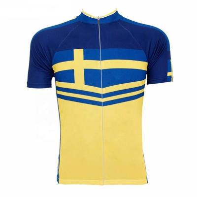 China HIRBGOD HK366 Sweden Cycling Tank Top Breathable Men Cycling Short Sleeve Bike Tank Top Plus Size Flag Cycling Wear for sale