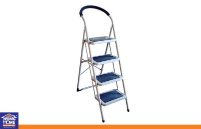 China Escaleras caseras de acero de los pasos brillantes del azul 4/escalera retractable ligera en venta