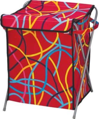 China Foldable Oxford Fabric Iron Tube Decorative Storage Boxes Laundry Bin / Custom Clothes Basket for sale