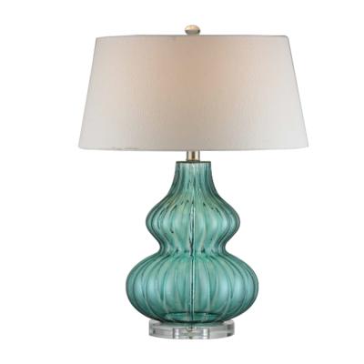 China Modern Modern Glass Table Lamp Lamp Body Fabric Shade Desk Lamp For Hotel Guest Room Living Room Bedroom Wholesale Price for sale