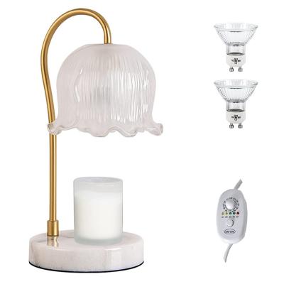 China Metal Candle Light Yankee Electronic Flameless Candle Heaters Melts Lamps Electric Candle Warmer Lamp with Timer and Dimmable for sale