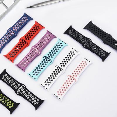 China Replacement Apple and Designer Silicone Band For Mesh Watch Bands Silicone Printed Case 42 44 Apple Watch Band zu verkaufen