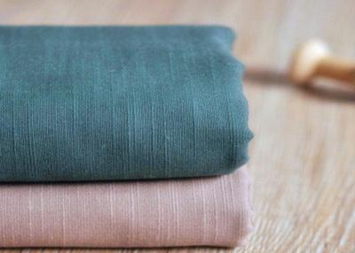 China Slub Plain 100 Cotton Canvas / Semi - Bleached Dyeing Cotton Fabric for sale