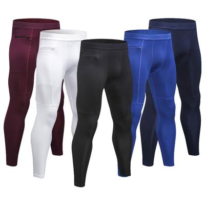 China Wholesale Modern Style Gym Fitness Wear QUICK DRY Shaping Running Pro Men's Sports Tights Long Pants for sale