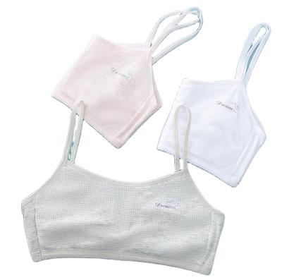 China Good Quality Soft Customized Kids Knitted Bralette Girls Cotton Teen Bra for sale