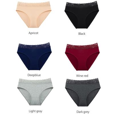 China Best Selling Women's Stretchable Underwear Sustainable , Mid-waist Cotton Underwear Women Brief for sale