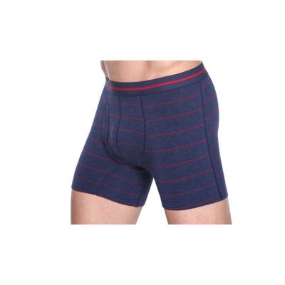 China Breathable Wholesale Customized Solid Cotton Long Leg Mens Boxer With Fly For Sale for sale