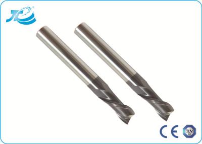 China Solid Carbide Cutting Tool Flat End Mills For Stainless Steel TialN / TiCN Coating for sale