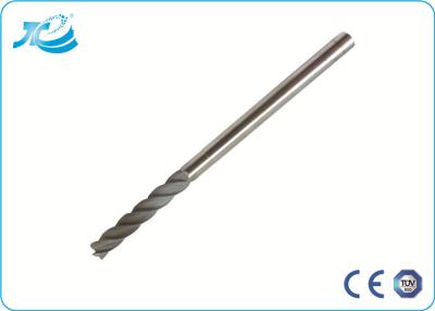 China Solid Carbide Four Flute End Mill , Square 45 Helix High Hardness End Mill for sale