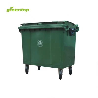 China Large viable dize 1100 liter plastic wheelie bin for sale