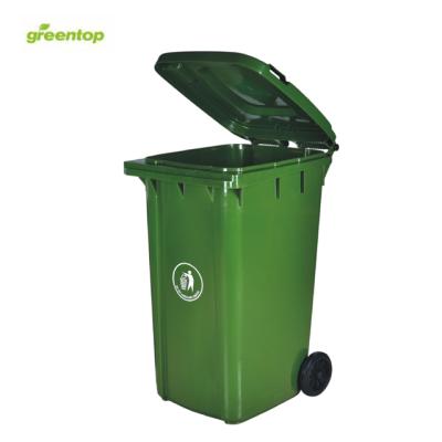 China 240L trash can or viable plastic trash cans and industrial trash can for outdoor use for sale