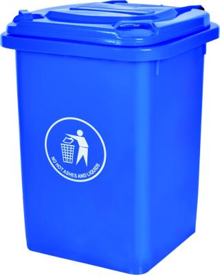 China Sustainable 13 Gallon Green Garbage Top Garbage Bins K-Market Industrial Plastic Trash Cans With Cover for sale