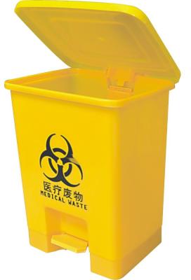 China HDPE 15L Sustainable Medical Waste Bin / Waste Bin For Hospital / Aisle Trash Can for sale