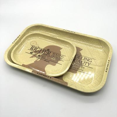 China Tobacco Tin Rolling Tray Customize Metal Eco Friendly Wholesale Small Tray for sale