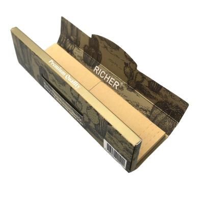 China Simple OEM Custom Design Brand Cigarette Hemp Rice Smoking Rolling Paper for sale