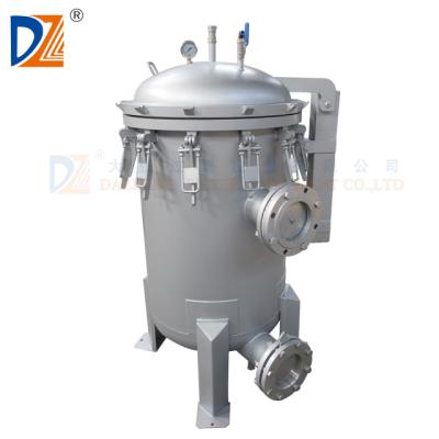 China Micro Food Stainless Steel Filtration Bag Filter Housing For Liquid Machine For Coconut Oil for sale