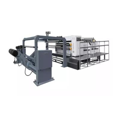 China 1600mm Max Width Mother Roll Paper Roll Cutter Jumbo Reel To Sheet Cutting Machine for sale