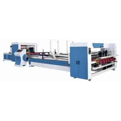 China Super Automatic Carton Box Folder Gluer Folding with Advanced Textiles Gluing Machine for sale