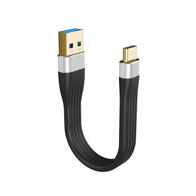 China New Design MP3/MP4 Player Fpc Flat Short 5gbps Data Cable C To Usb3.0 Type C Cable 3a 135mm For Mobile Phones for sale