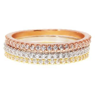 China Office/Career Diamond Single Ring Can Be Amazon European and American Single Gold Plated 2021 Stacked Rings for Teen Girls for sale