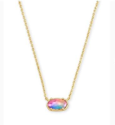 China Fashion Trendy Explosive Crystal Simple Natural Irregular Crystal Pendant Necklace Stone Trend Diamond Necklace Female Amazon Niche For Women for sale