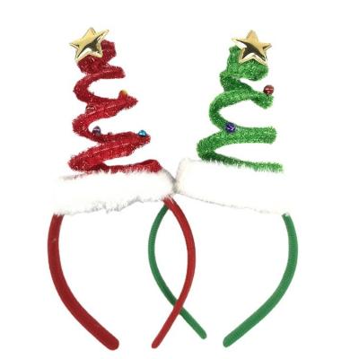 China Wholesale 2021 European and American children's headband European and American Christmas tree Amazon style party show spring headband cartoon headdress cute for sale