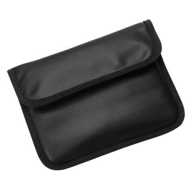 China PU signal rfid block faraday PC pocket laptop anti-theft black artificial leather bag for sale