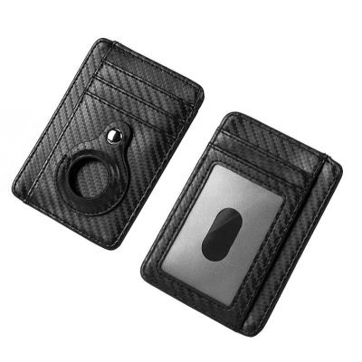 China Fashion factory price rfid block carbon fiber card wallet air-tag wallet holder for sale