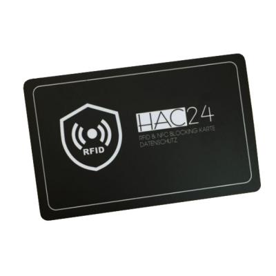 China RFID Shield Chip Protect Theft Skimmer Hacker RFID Block Anti-Theft Cards for sale