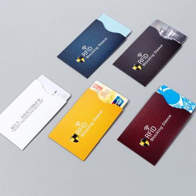 China RFID Blocking Silent Pocket RFID Blocking Credit Card Sleeve Fits in Wallet for sale