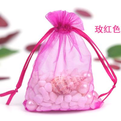 China OEM+ODM+Wholesale Organza Gift Bags Wedding Favor Bags Drawstring Jewelry Pouches for sale