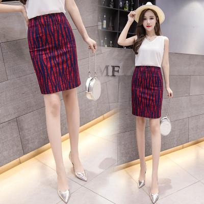 China Wholesale 2020 Plus Size Latest Design Women Midi Skirt Ladies Fashion Printed Pencil Skirts for sale