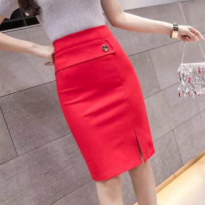 China Plus Size 2020 Latest Design Ladies Fashion Office Skirts Wear Ladies Midi Fashionable Formal Skirts for sale