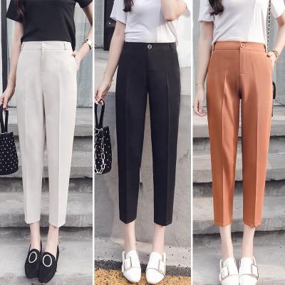 China Wholesale 2022 new design office wear anti-static harem pants women fashion long pants cropped pants for sale